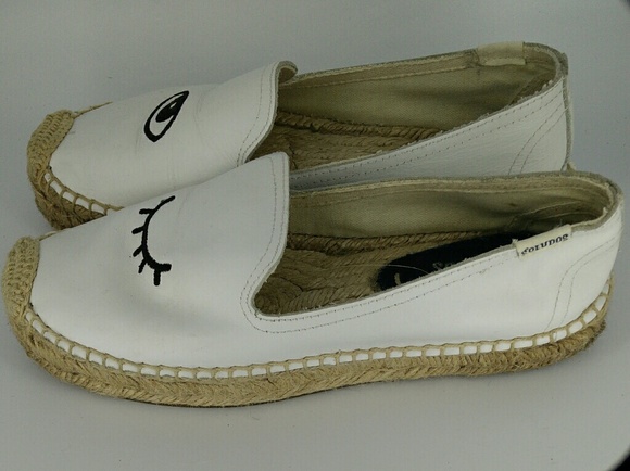 SOLUDOS X Jason Polan Eyelash Eye Espadrilles 6 - Picture 2 of 6